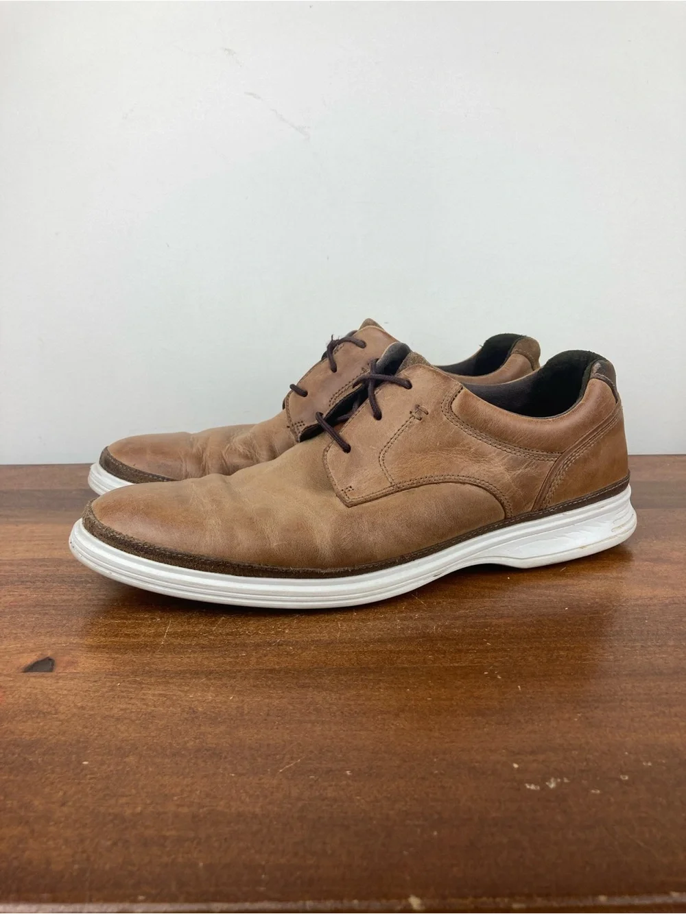 Rockport DresSports Oxford Shoes Caramel Leather CH1289 Men’s Size 10.5M.